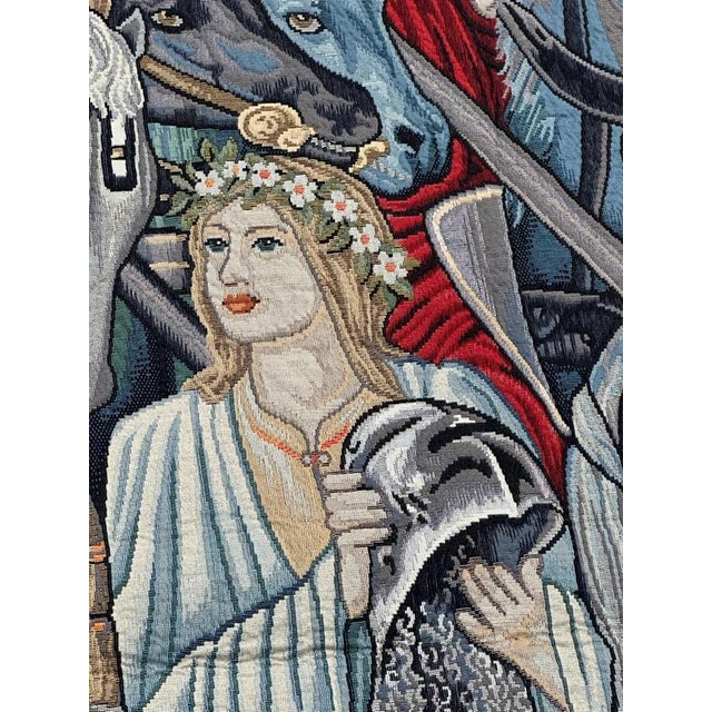 Aubusson Style Jacquard Tapestry, 1980s For Sale - Image 17 of 18