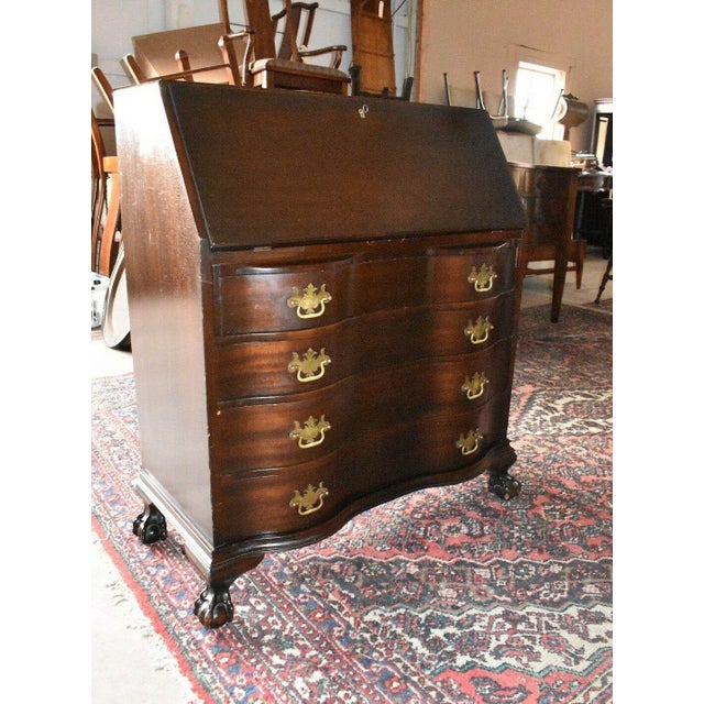 Antique Rockford Furniture Mahogany Drop Front Secretary Desk Chairish