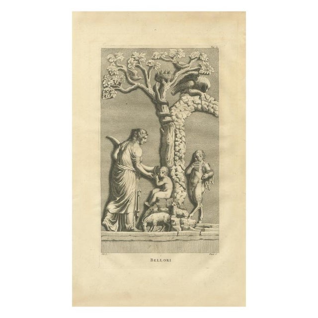 After Bernard de Montfaucon, Bellori Roman Relief with Children and Animals, 1721, Engraving For Sale - Image 10 of 10