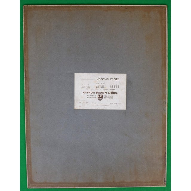 Art Sz: 14"H x 18"W On masonite board Provenance: The estate of Paul Desmond Brown