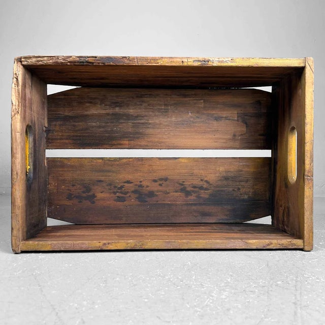 Vintage Wooden Crate Glico Milk, Japan, 1960s For Sale - Image 10 of 12