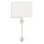 Matthew Izzo Home - Linda Matte White Tole Leaf and Linen Shade Wall Sconce For Sale