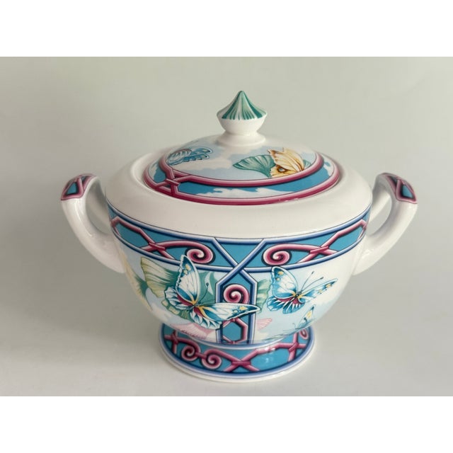 The Butterfly Garden Sugar Bowl from Hermès, 1990s For Sale - Image 6 of 6
