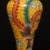 Metal Late 20th Century Pair of Yellow Cloisonné Enamel Dragon and Phoenix Vases For Sale - Image 7 of 9