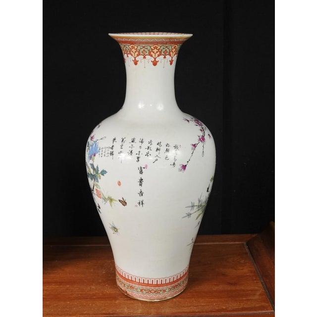 Ceramic Chinese Doucai Porcelain Vases with Pheasant Paintings, Set of 2 For Sale - Image 7 of 9