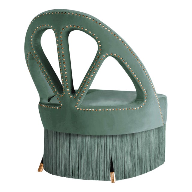 Scarlet Armchair (Fringes) by Ottiu For Sale