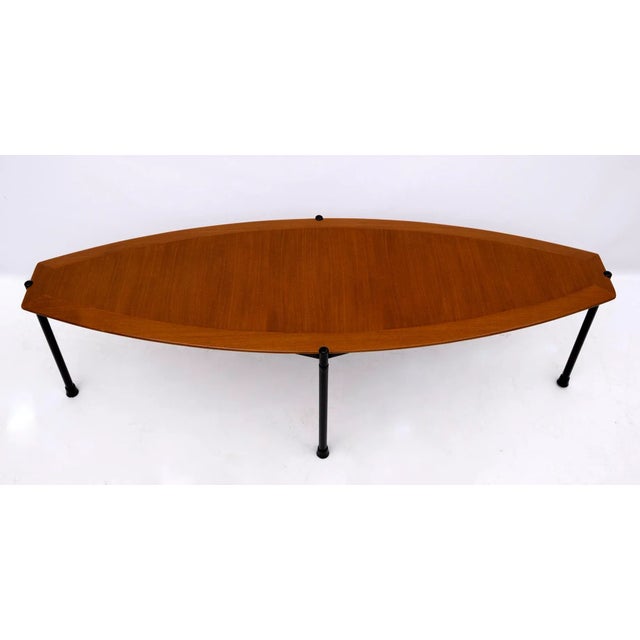 Mid-Century Modern Surfboard Coffee Table, Italy, 1970s For Sale - Image 3 of 7