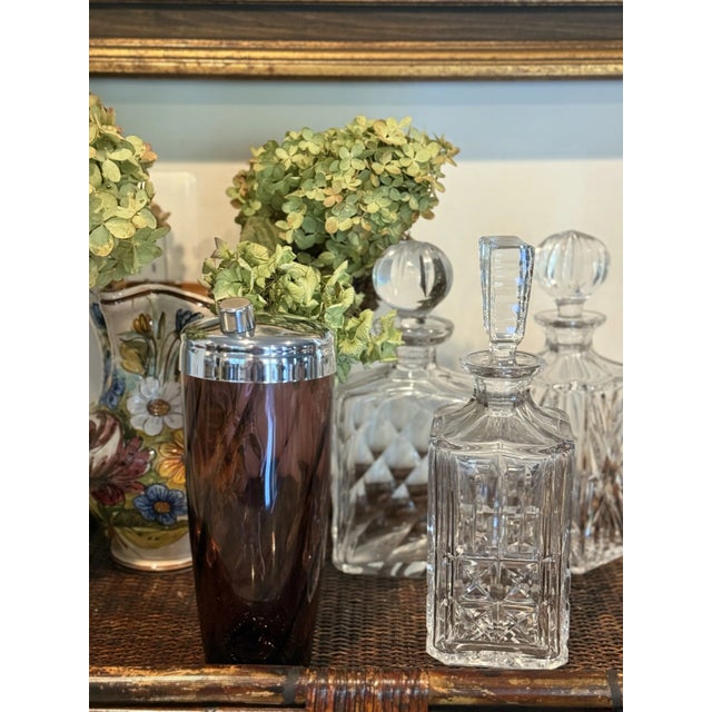 This jewel toned cocktail shaker in the style of Hazel- Atlas’s Moroccan cocktail shaker is perfect for entertaining this...