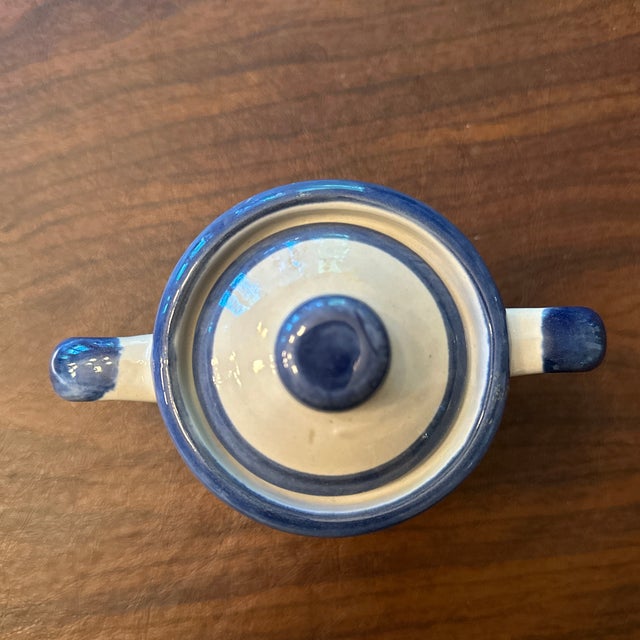 American 1970s Hadley Pottery Creamer With Lid For Sale - Image 3 of 11