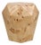 Burl Wood Geometric Side Table For Sale