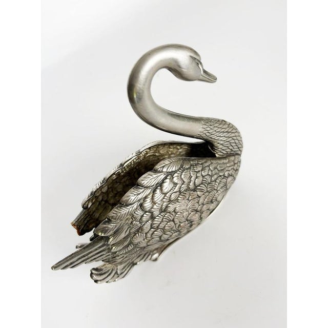 Metal Metal Swan Letter Holder, France, 1970s For Sale - Image 7 of 10