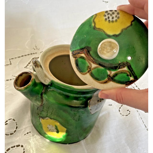 Mid 20th Century Japanese Hand Painted Pottery Tea Set- 21 Pieces For Sale - Image 15 of 15