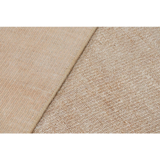 Beige Rug & Kilim’s Oversized Textural Rug in Beige-Brown Tones & Striae For Sale - Image 8 of 8