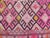 Mid 20th Century 60s Vintage Handmade Turkish Pink Kilim Jejim Boho Area Rug For Sale - Image 10 of 11