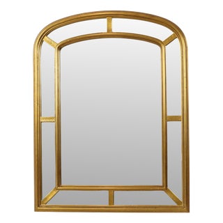 Hollywood Regency Gilt Arch Mirror from Deknudt, 1970s For Sale