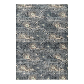 Rug & Kilim’s Plume Rug in Blue, 5x7 For Sale