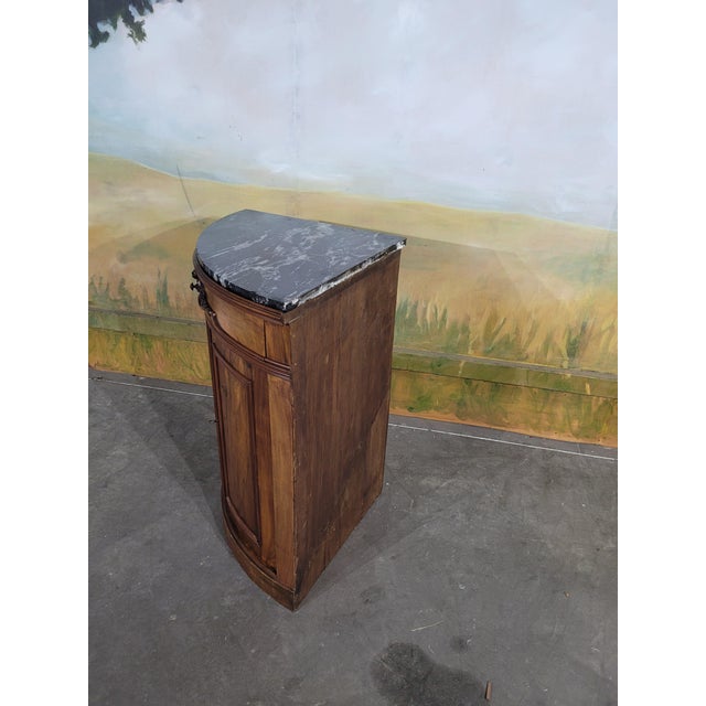 Brown Louis Philippe Corner Cabinet in Walnut For Sale - Image 8 of 13