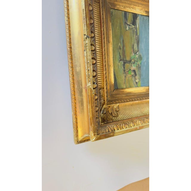 Gold Jean Claude Bédard, Countryside, 1952, Original Oil Painting, Framed For Sale - Image 8 of 10