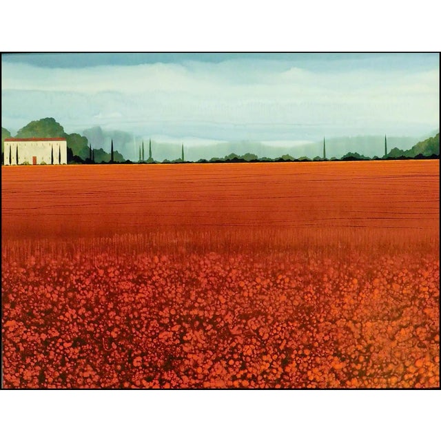 Hand Signed Untitled Original oil on canvas by Charon Image Size: 36"x 48" Frame Size: 42.5"x 55" Custom Frame Hand Signed...