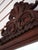 Wood Carved Solid Mahogany Beveled Glass Mirror For Sale - Image 7 of 9