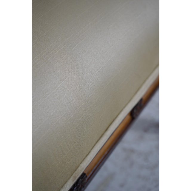 Wood Pair Maitland Smith 8109-43 Swan Chairs For Sale - Image 7 of 12