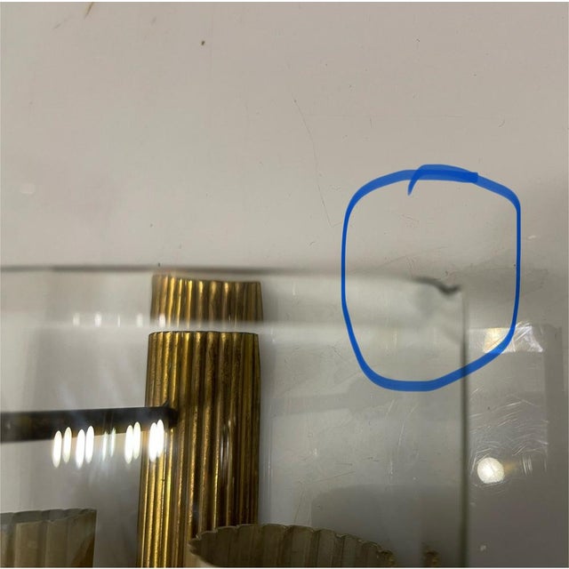 Gold Glass & Brass Sconces from Fontana Arte, 1950s, Set of 2 For Sale - Image 8 of 10