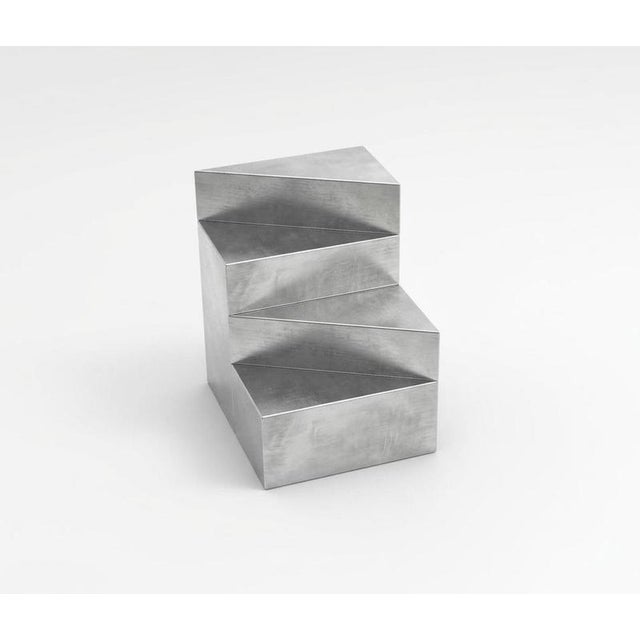 Contemporary S1 Functional Sculpture in Brushed Aluminium by Giotto Pagani For Sale - Image 3 of 6