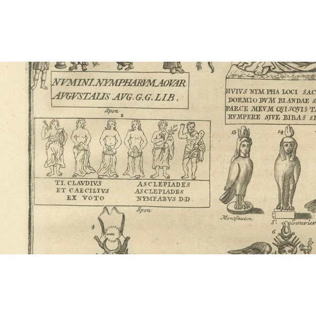 After Bernard de Montfaucon, Classical Antiquities and Sacred Figures, 1721, Engraving For Sale - Image 10 of 11