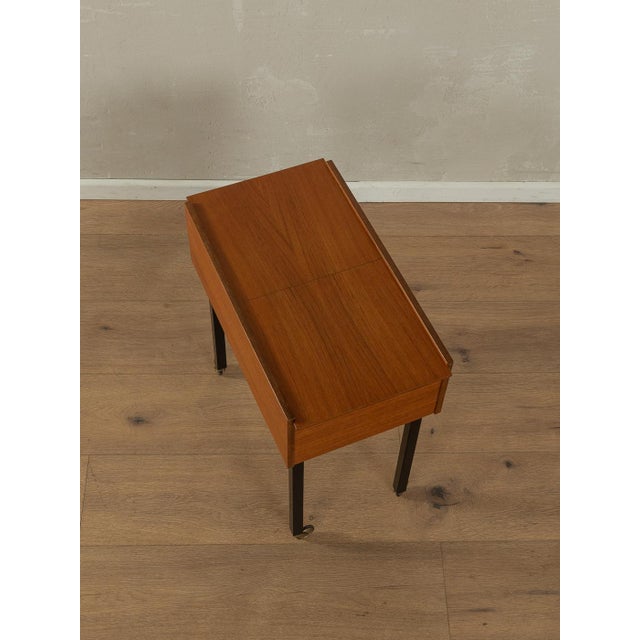 Teak Sewing Box by Opal Möbel, 1960s For Sale - Image 4 of 10