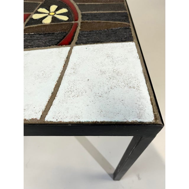 Ceramic Side Table by Paul Vermeire for Perignem, Belgium, 1960s For Sale - Image 9 of 16