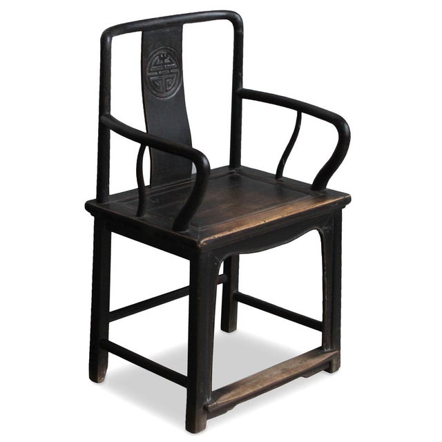 Set of Southern Official Chairs in Elm For Sale - Image 5 of 13