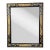 1990s Italian Hand Painted Rectangular Wooden Mirror For Sale