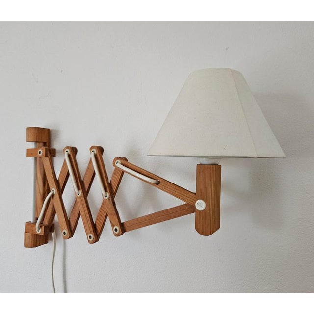 Mid-Century Modern Swedish Scissor Wall Lamp from Ikea, 1979 For Sale - Image 8 of 16