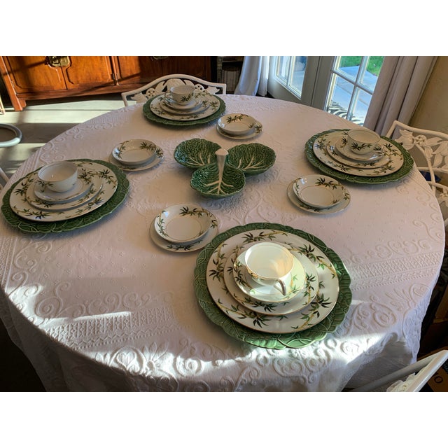 Here we have a great starter set of Japanese Kent Fine China in the fabulous Bali Hai bamboo pattern. Glorious shades of...