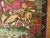Expressionism Early 20th Century Zabihi Collection Pictorial Lavar Kerman Rug Mat - 2' x 2'8" For Sale - Image 3 of 7