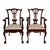Late 19th Century Pair Antique Chippendale Revival Carved Mahogany Ball & Claw Arm Chairs For Sale - Image 5 of 18