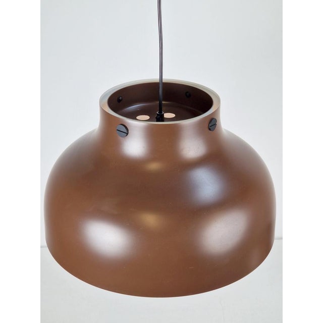 Black Mid-Century Modern Super Jumbo Pendant Lamp by Uniline for Nordisk Solar, 1960s, Set of 2 For Sale - Image 8 of 16