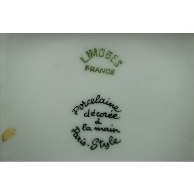 Limoges France Floral Ribbon Swags Decoree a La Main Paris Trinket Pill Box 3" For Sale - Image 14 of 14