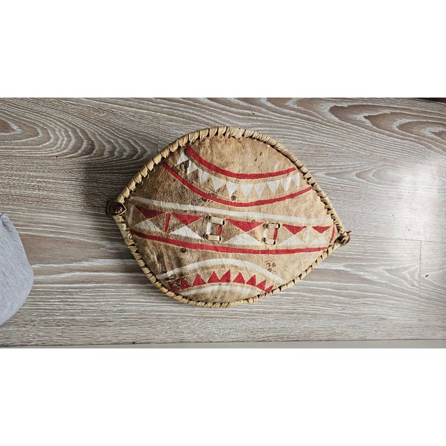 Beige African Maasai Leather Mask Shield, 1950s For Sale - Image 8 of 8