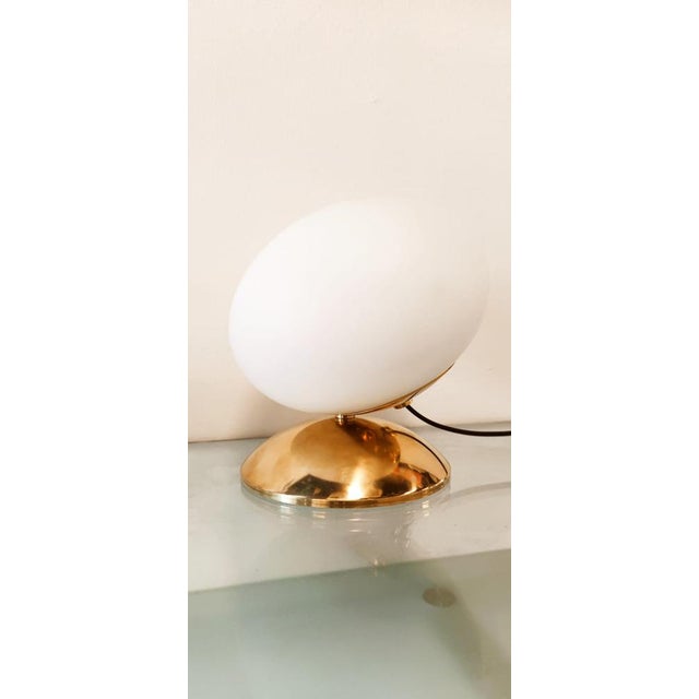 Brass Light with Oval Glass For Sale - Image 5 of 18