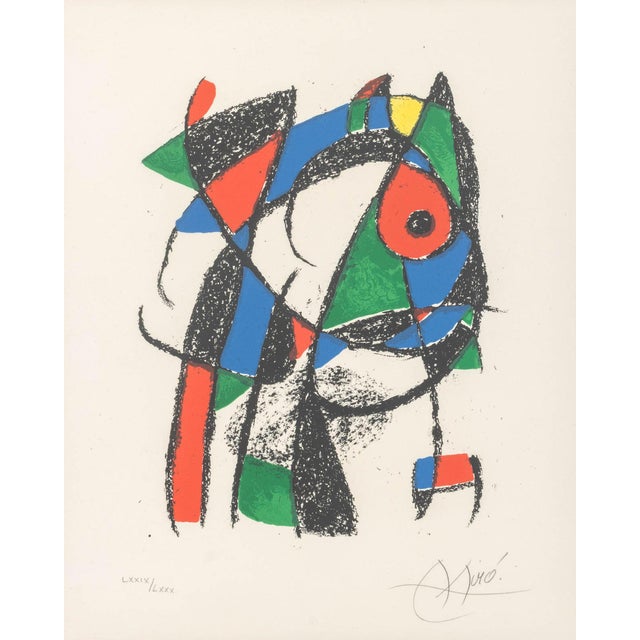 Joan Miro (Spanish, 1893-1983), "Lithograph I", Lithograph in Colors, 1975, from the "Lithographe II" series, published...