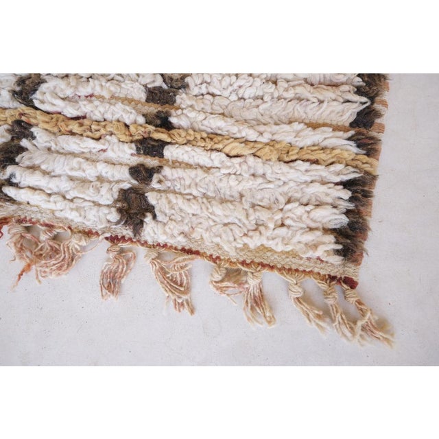 1980's Moroccan Mid Century Cream Runner Rug - 11.1 X 3 Ft For Sale In Cleveland - Image 6 of 8