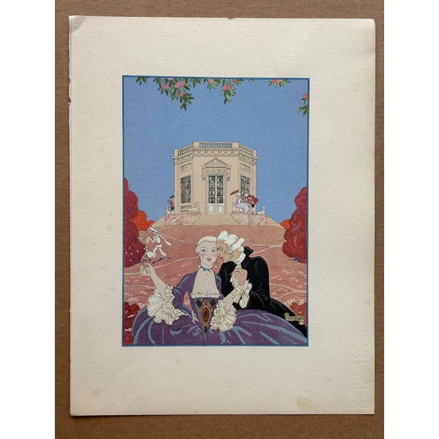 Up for sale is this beautiful, limited edition, hand-colored pochoir print by George Barbier. It is one of several we are...