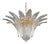 21st Century Italian Palmette Murano Glass Chandelier by Fabio LTD For Sale
