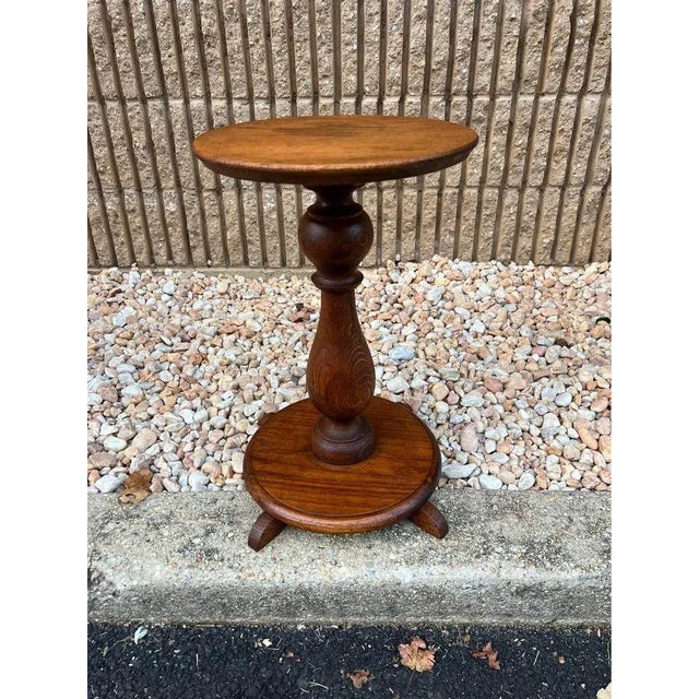 Antique 19th Century Solid Quartersawn Oak Plant Stand For Sale In Washington DC - Image 6 of 8
