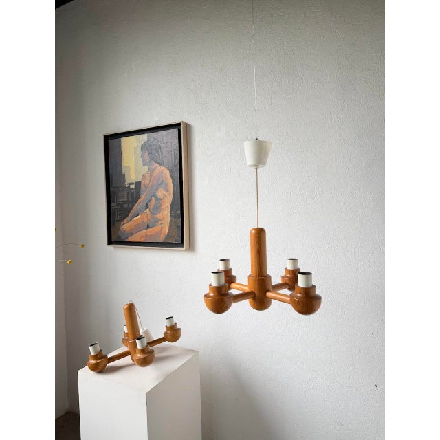 Pine Pendant Lights from Ikea, 1980s, Set of 2 For Sale - Image 17 of 18