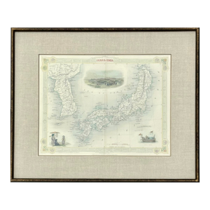 Japan & Korea by Tallis, 1851 (Framed)