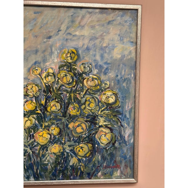 S. Koskinen, Flower, 1978, Oil on Canvas, Framed For Sale - Image 8 of 18