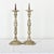 Dimensions: 20 ¼” H x 6 ¾” W x 6 ¾” D In classic Louis XVI profile, these substantial pewter "pricket" candlesticks from...