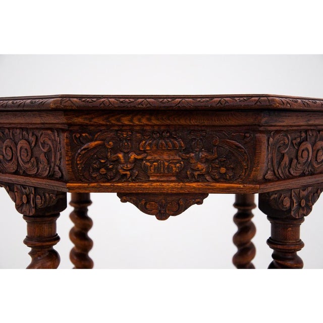 Carved Table, France, 1910s For Sale - Image 5 of 6